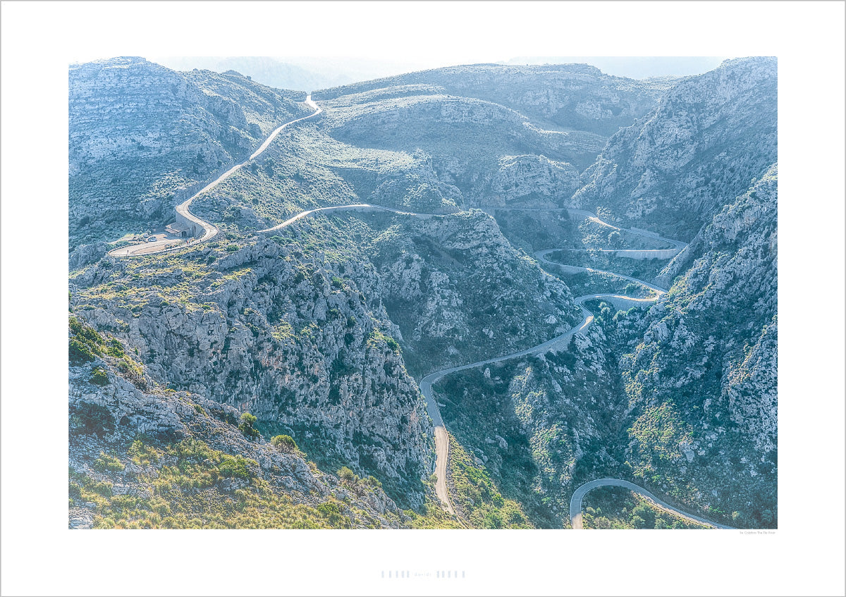 Sa Calobra - The Tie Knot Mallorca, Cycling Prints, Cycling Art, Unique Gifts for Cyclists