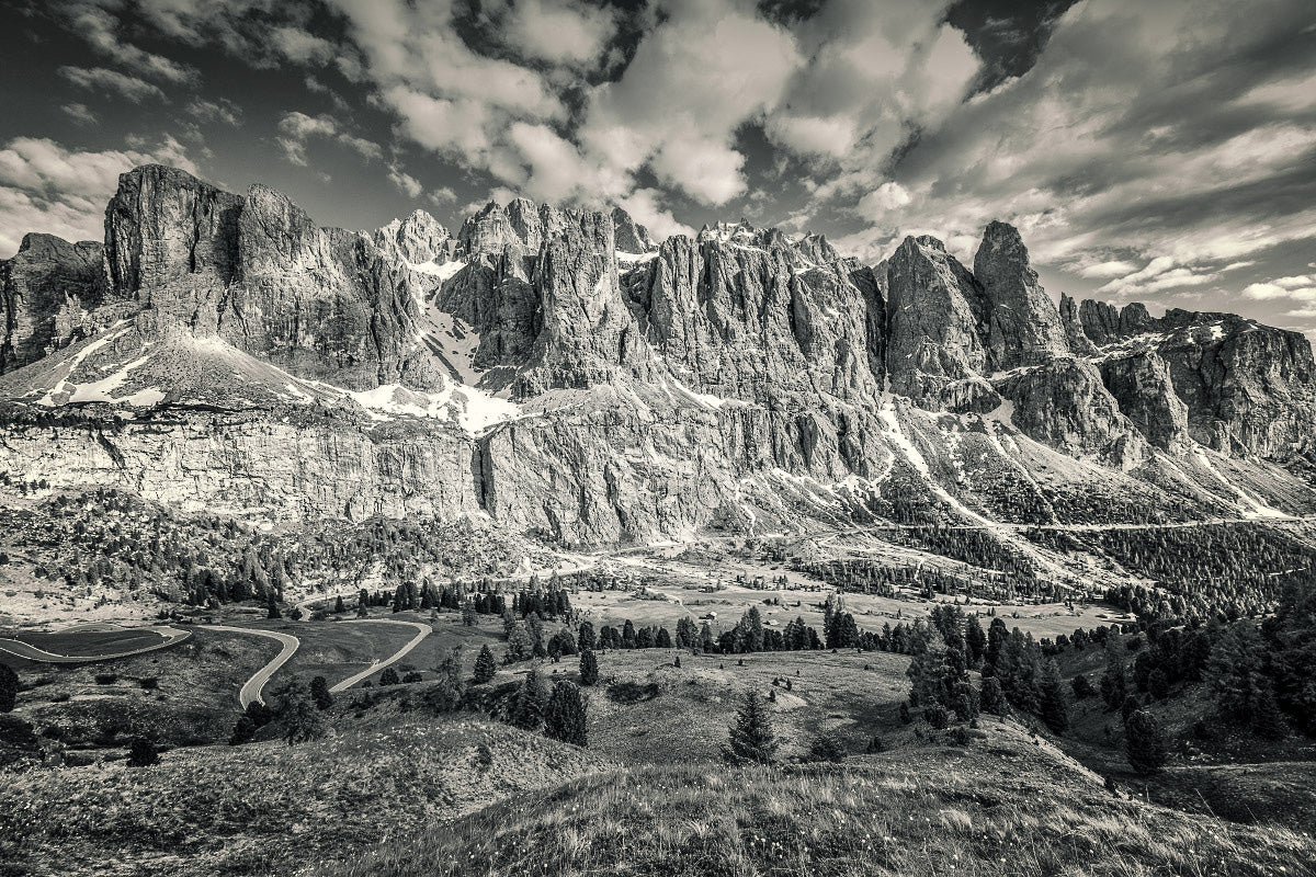 Passo Gardena The Sellaronda. Cycling photography prints by davidt. Gifts for cyclists