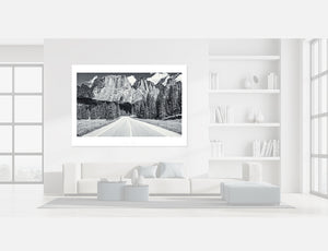 The Mountains Call Limited Edition - Black and White cycling photography print by davidt. Gifts for cyclists. Cycling art.
