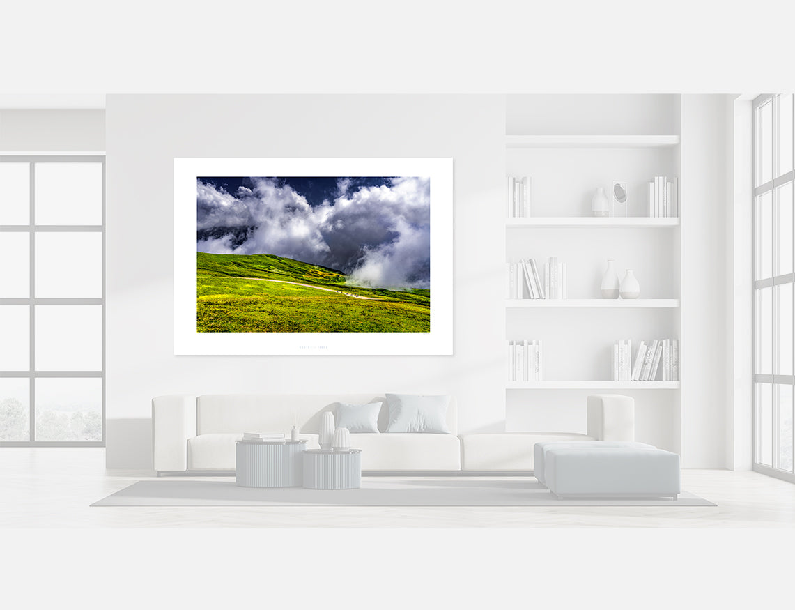 Over the Top - Cycling landscape photography prints by davidt Cycling art Great cycling climbs