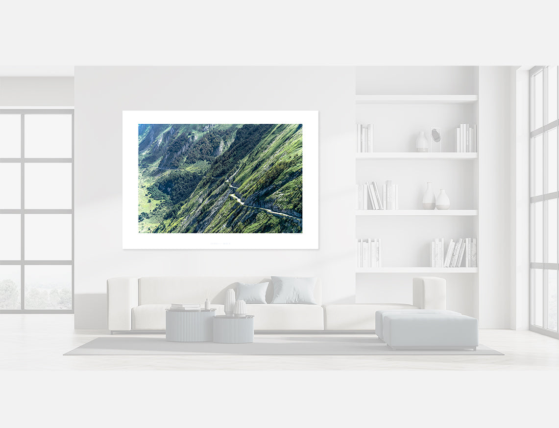 Col d'Aubisque - Roads 2 Ride - Fine art photography prints. One of the Great Cycling Road Climbs for your home, office and pain cave by davidt. Make a house a home.