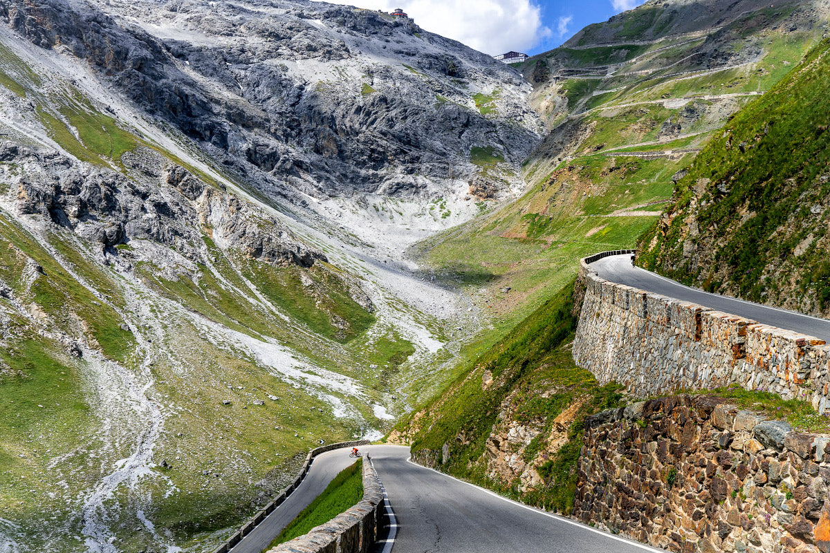 Passo Stelvio Mid Slopes. Cycling Art. Unique gifts for cyclists. Cycling decor, Cycling Photography Prints, Cycling interiors, Luxury Gifts for Cyclists, Photography prints by Davidt