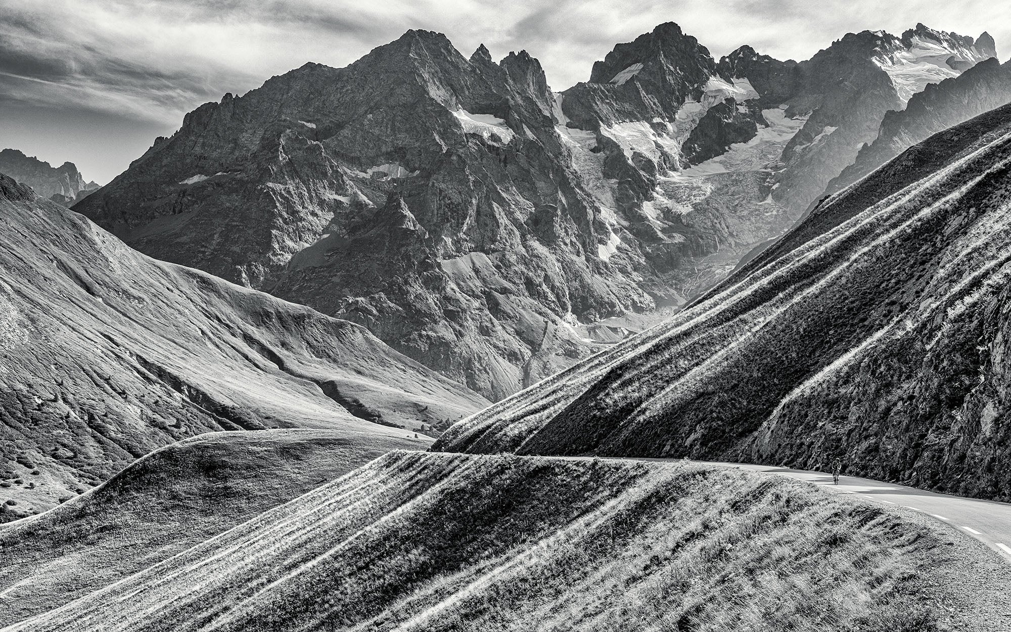 Col du Galibier Landscape photography gifts for cyclists by davidt