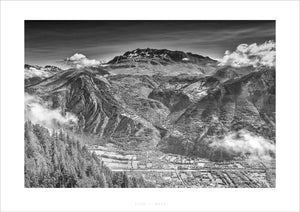 Alpe dHuez Black and white cycling photography prints by davidt.  Gifts for cyclists