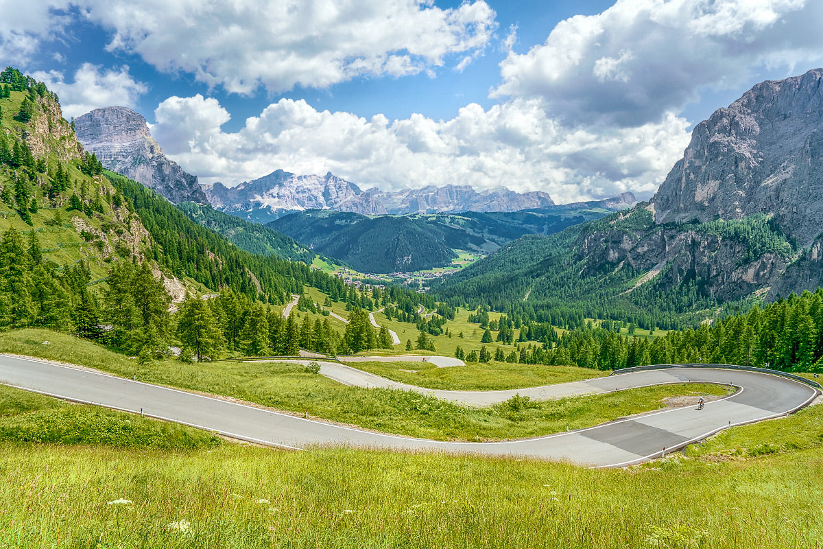 Passo Gardena - The Dolomites - Gifts for Cyclists, Cycling Photography Prints by davidt. Cycling prints, cycling art.
