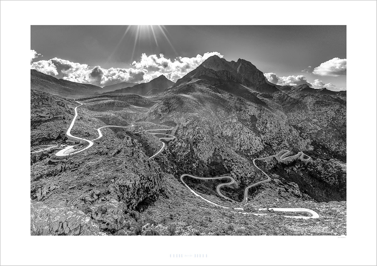 Sa Calobra, Mallorca, Cycling Prints, Cycling Art, Gifts for Cyclists by davidt
