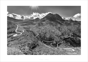 Sa Calobra, Mallorca, Cycling Prints, Cycling Art, Gifts for Cyclists by davidt