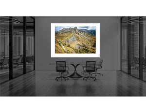 Colle del Agnello - Autumn Gifts for the office. Cyclists, Cycling Photography Prints by davidt