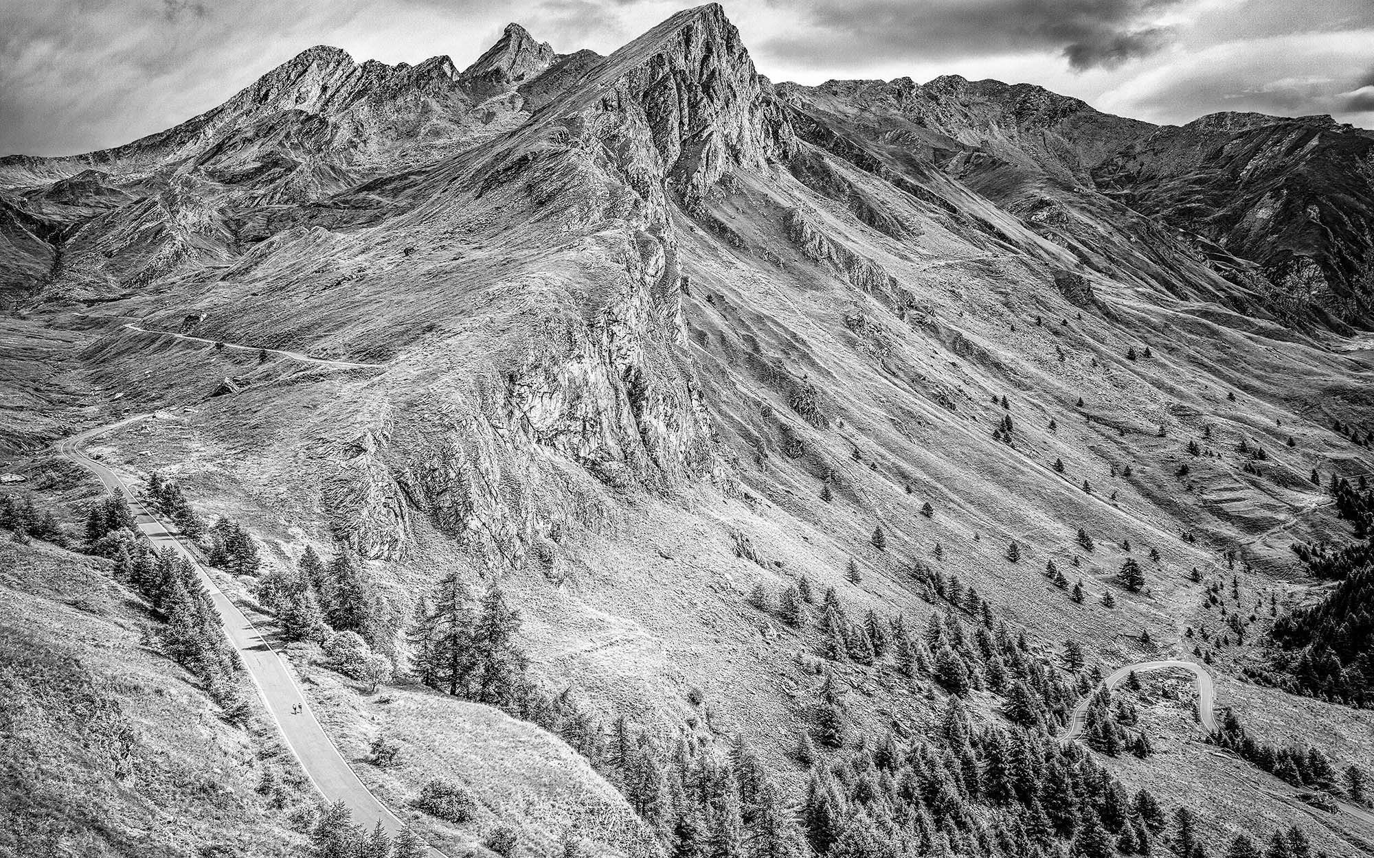 Colle delle d'Angello black and white