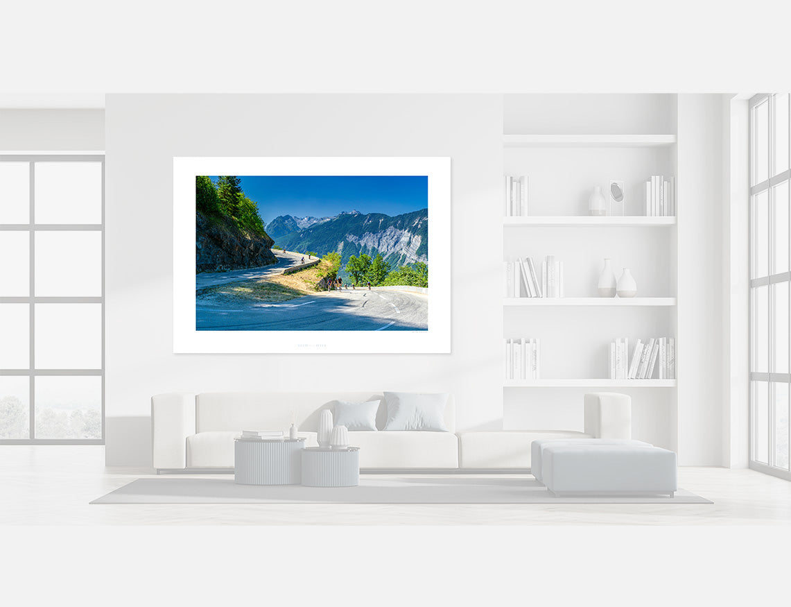 Alpe d'Huez - Sunday Morning - Cycling photography prints by davidt. Cycling art by davidt