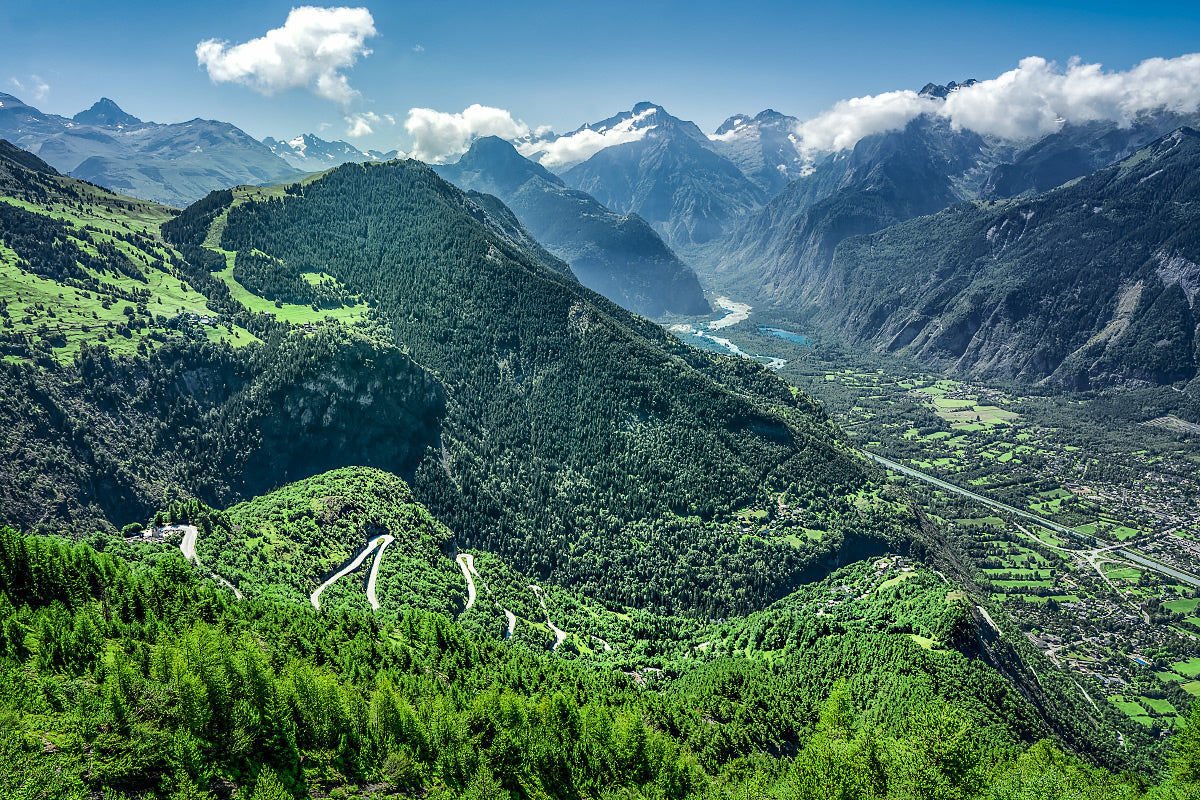 Alpe d'Huez - Landscape - Gifts for cyclists. Cycling decor, Cycling interiors, Office prints, Luxury Gifts for Cyclists, Photography prints by david tedman