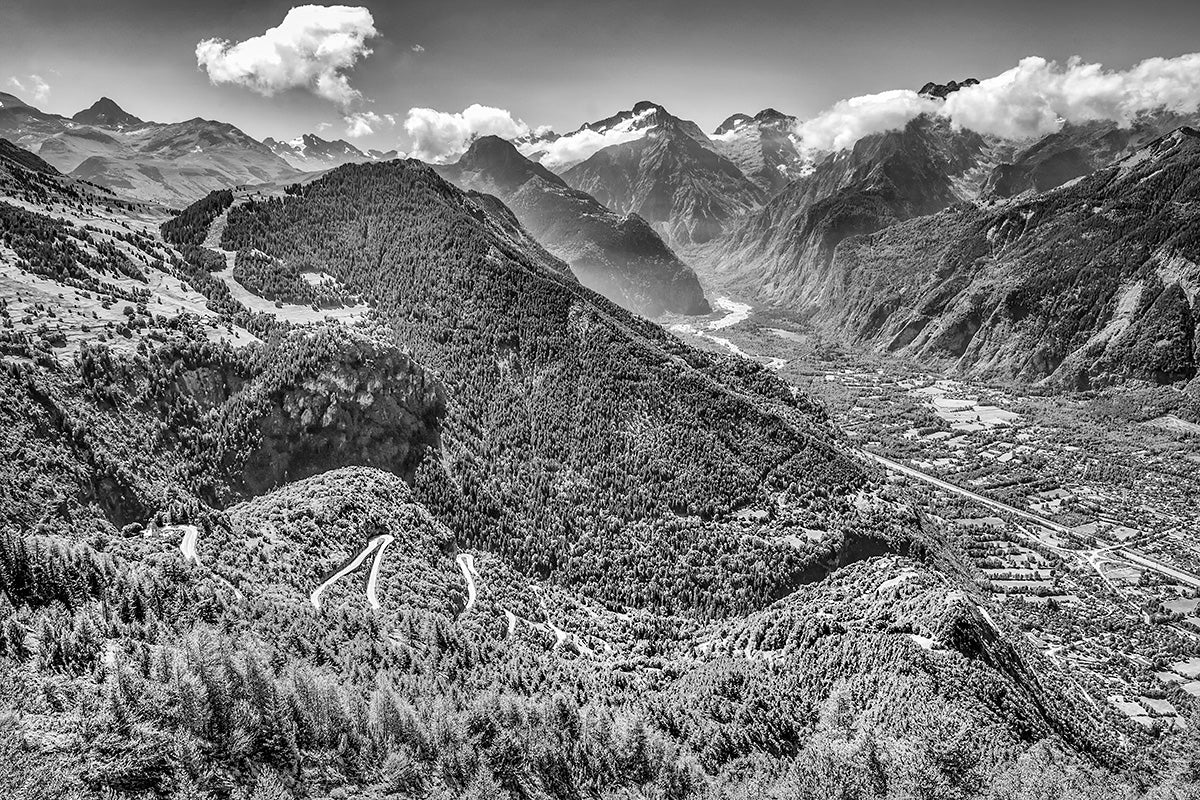 Cycling Art. Alpe dHuez. Gifts for cyclists. Cycling decor, Cycling interiors, Office prints, Luxury Gifts for Cyclists, Photography prints by David Tedman.