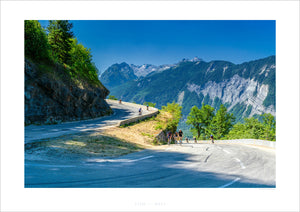 Alpe d'Huez - Sunday Morning Cycling photography prints by davidt. Cycling art, Office art, Art for offices and prints for the office, studio, workspace and gym.