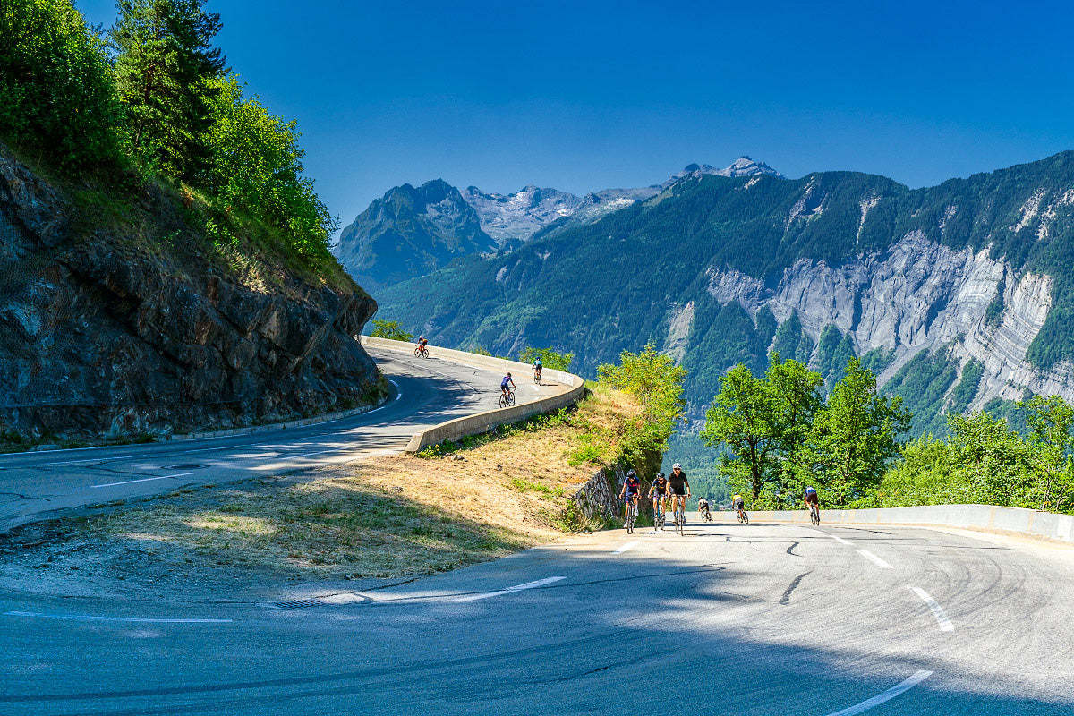 Alpe d'Huez - Sunday Morning Cycling photography prints by davidt. Cycling art by davidt