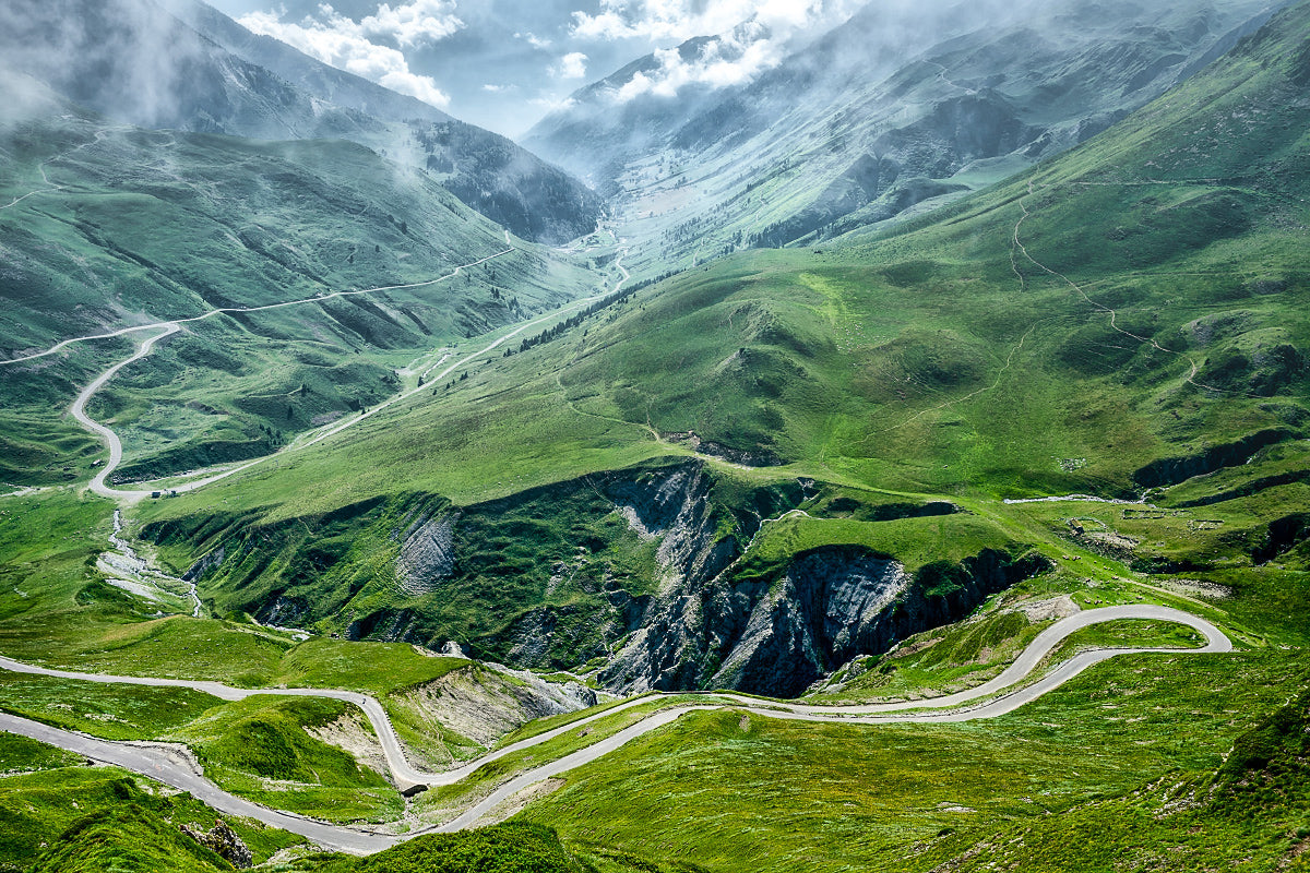 Col du Tourmalet Alphonse Steines Cycling prints. Cycling Art. Cycling Prints by Davidt