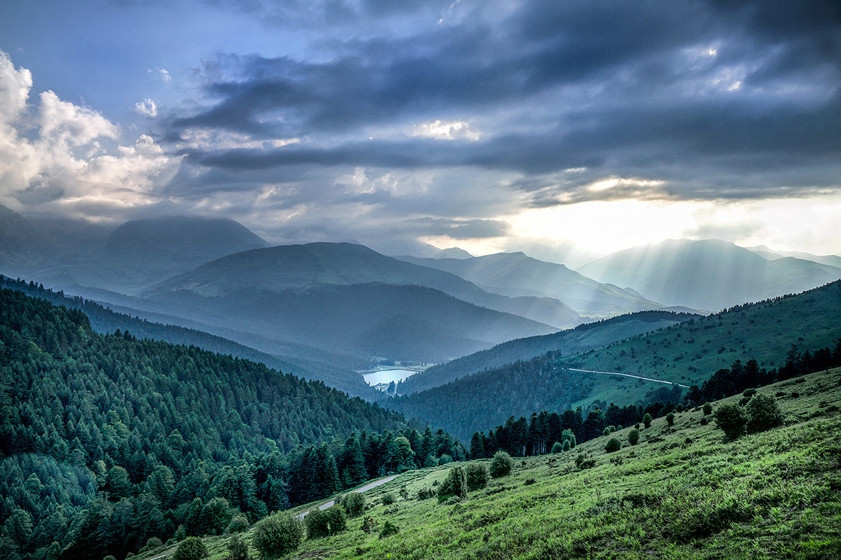 Col d'Aspin to Payolle. Cycling Art. Unique gifts for cyclists. Cycling photography prints by davidt
