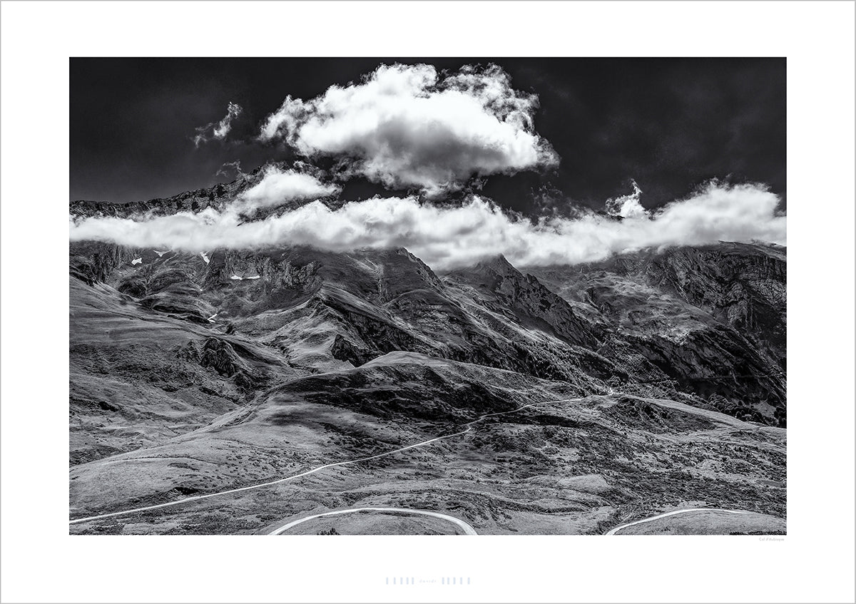 Col d'Aubisque The Pyrenees. Cycling prints, Cycling Art. Unique gifts for cyclists. Cycling decor, Cycling Photography Prints, Cycling interiors, Luxury Gifts for Cyclists, Photography prints by Davidt