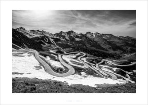 Col du Galibier. Cycling decor, Cycling interiors, Luxury Gifts for Cyclists, Photography prints, Gifts for Dad, gifts for Fathers Day. Original gifts for cyclists