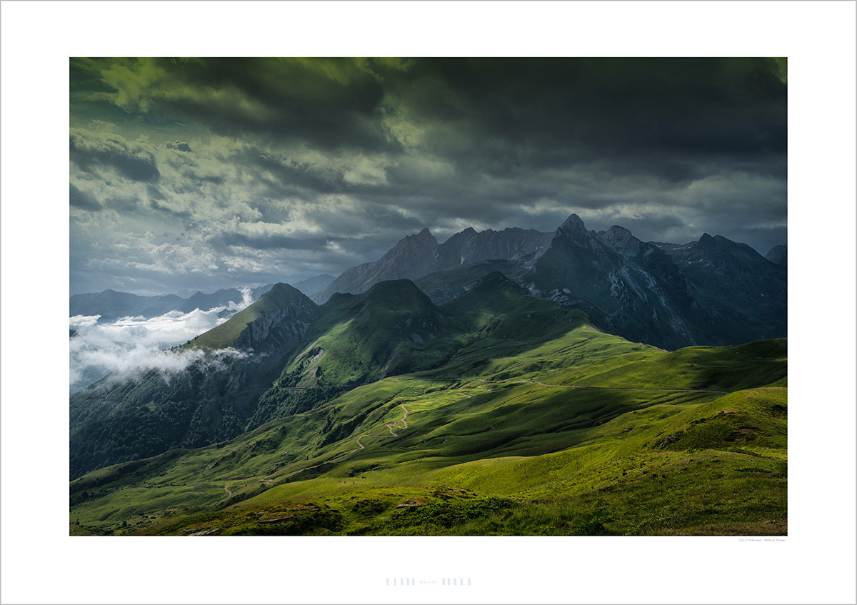 Col d'Aubisque - The Biblical Side. Great Cycling Climbs. Cycling prints, Cycling Art. Unique gifts for cyclists. Cycling decor, Cycling Photography Prints, Cycling interiors, Luxury Gifts for Cyclists,