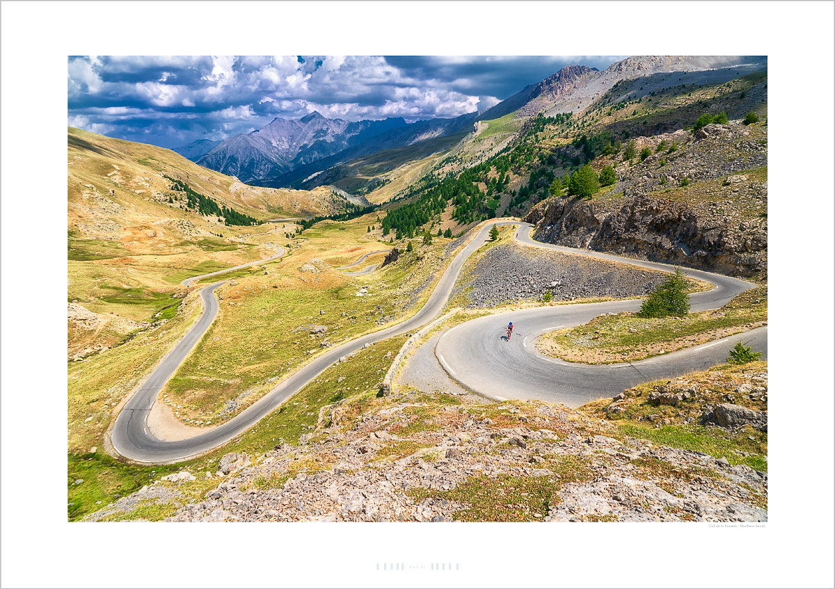 Col de la Bonette - The Northern Bends. Gifts for cyclists. The northern approach of the Col de la Bonette from Jausiers is very different from the southeastern side