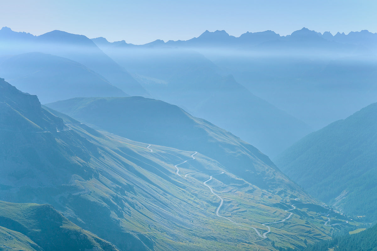 Cycling Art. Cycling prints, Unique Gifts for Cyclists, Col de la Bonette,