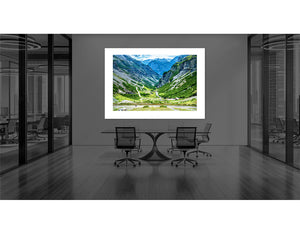 Passo Stelvio The Road to Bormio - Colour photography print by davidt