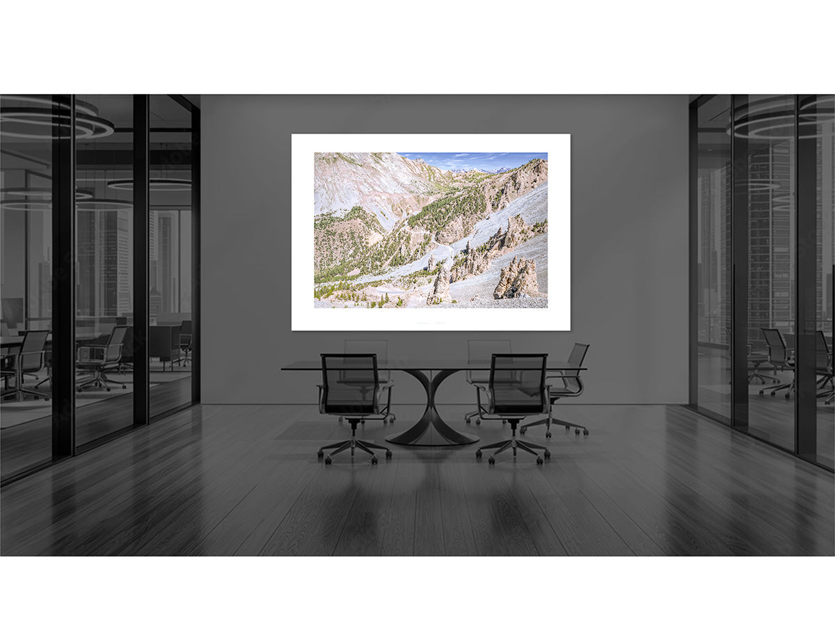 Col d'Izoard Race Day Casse Desert. Cycling photography prints by davidt. 