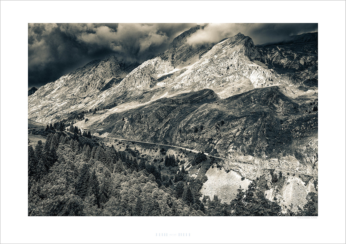 Col de la Colombière - Northside B&W photography print by davidt