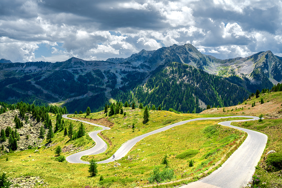 Col de la Lombarde Top Bends. Great cycling climbs
