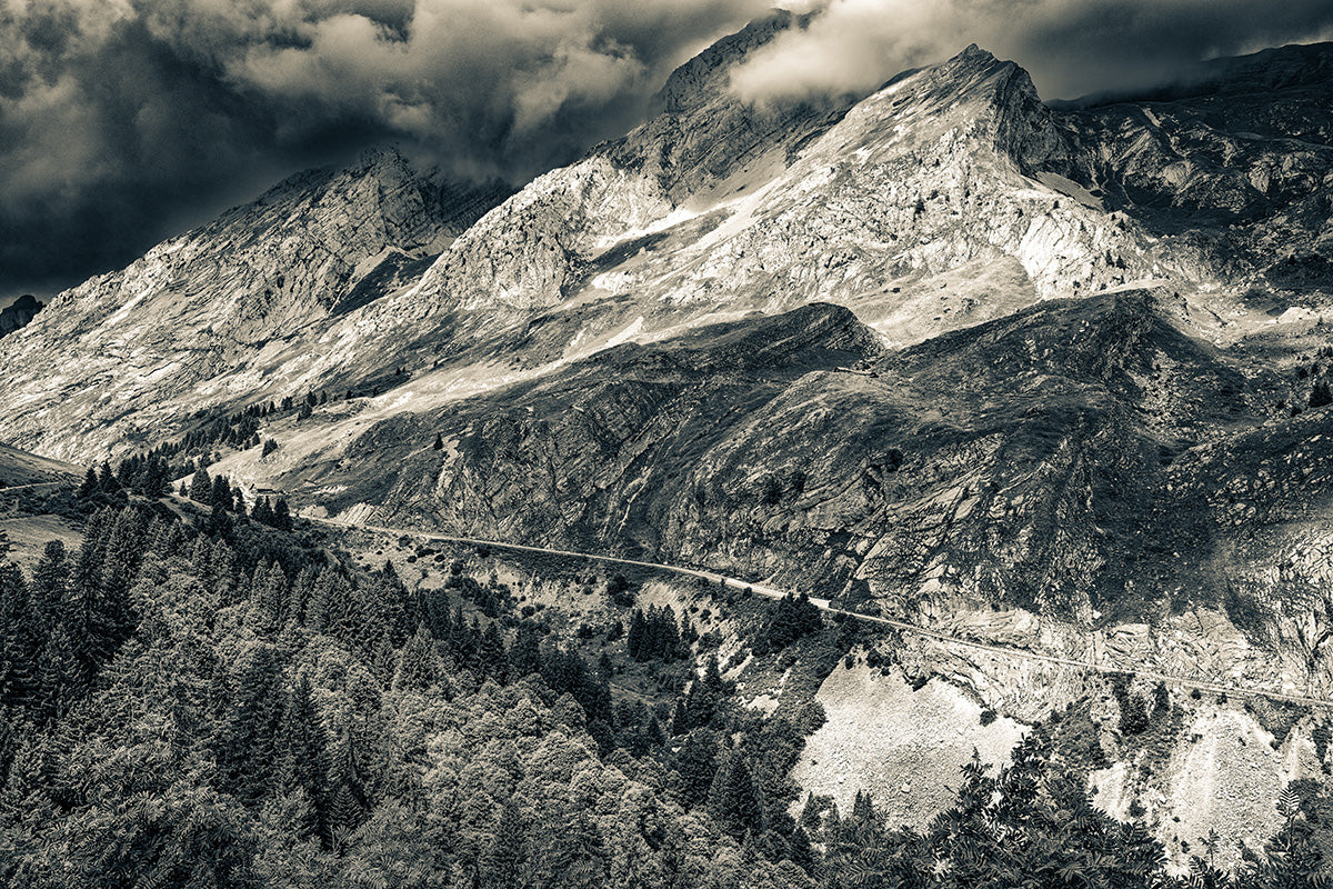 Col de la Colombière - Northside B&W