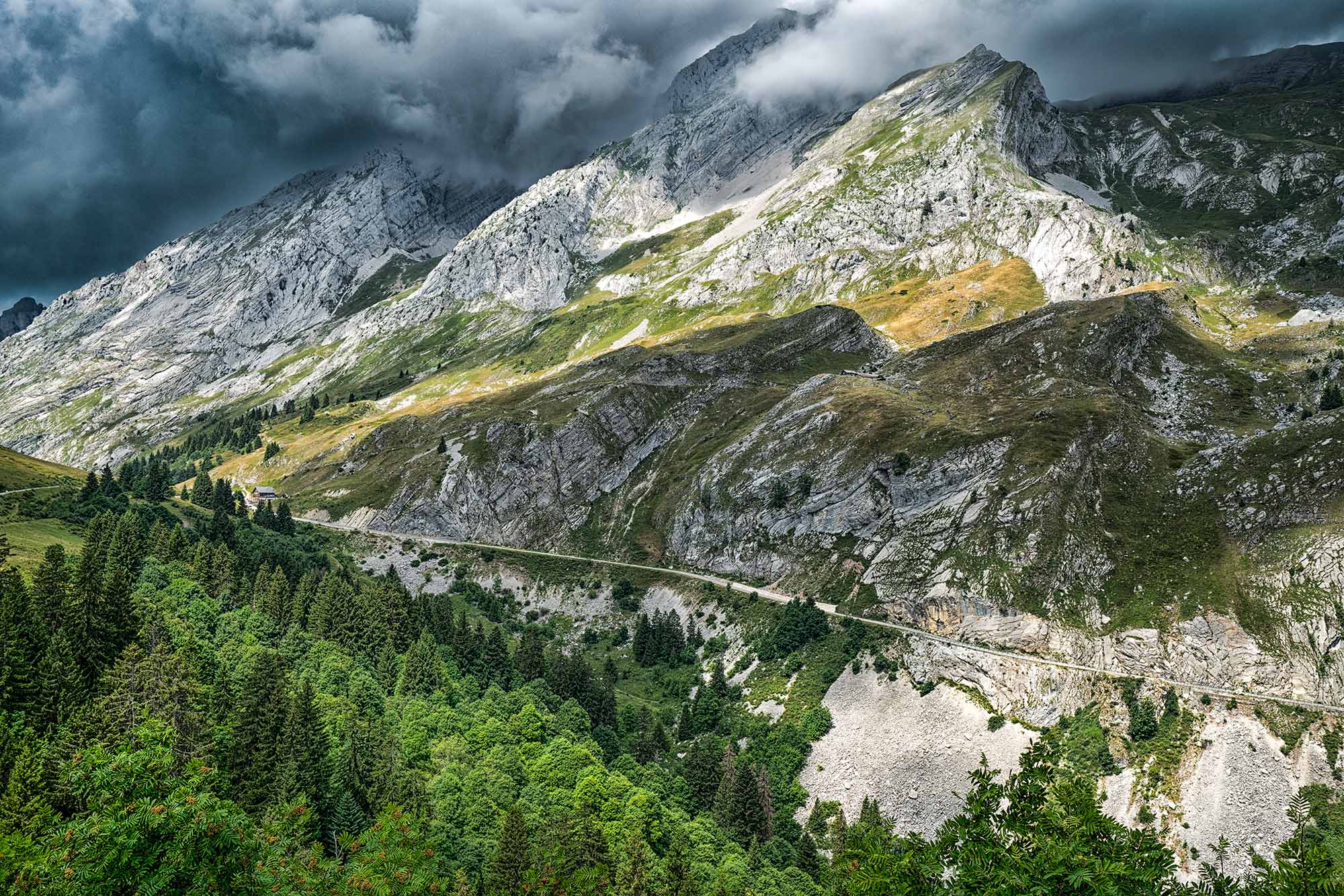 Col de la Colombière - Great cycling climbs prints by davidt