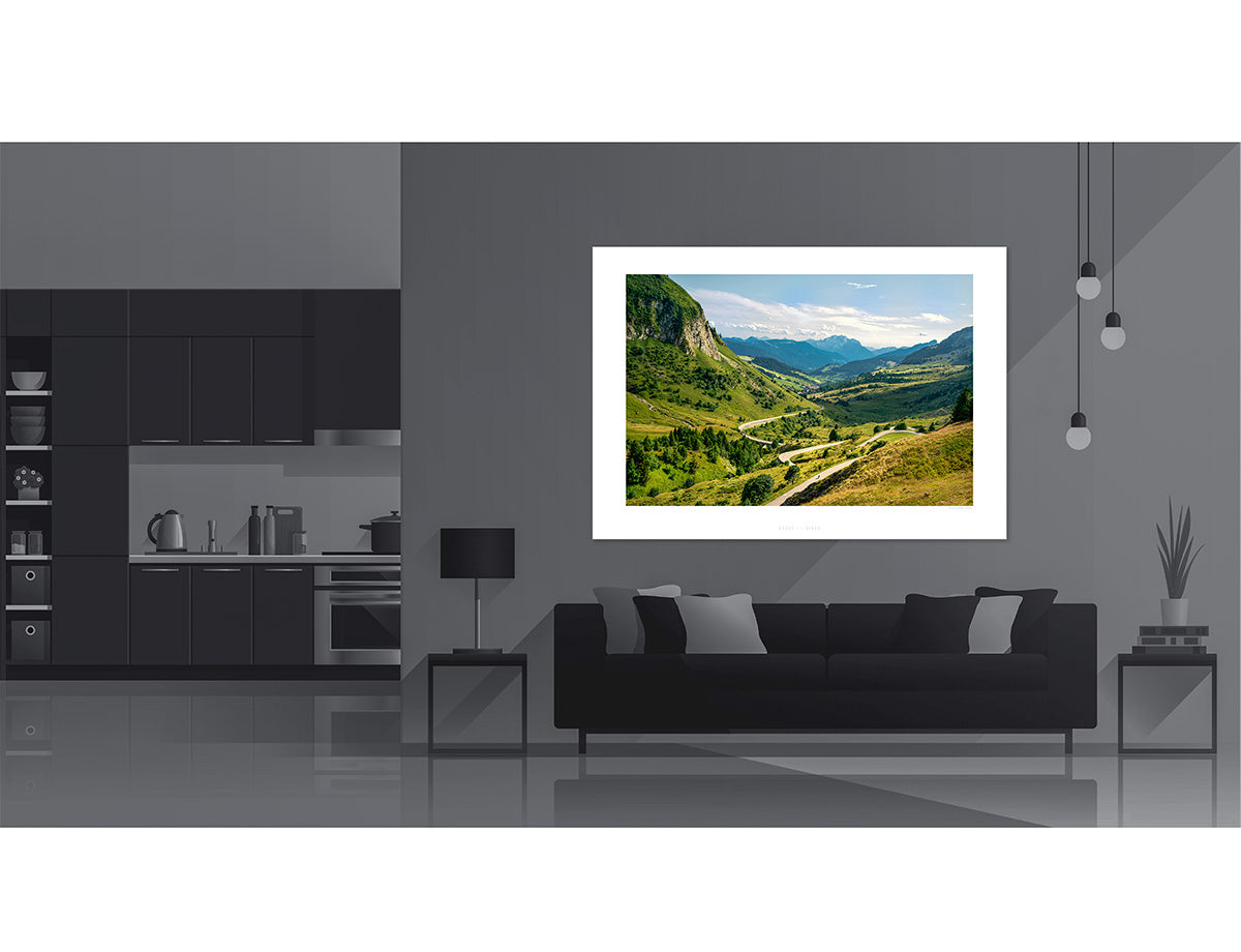 Col de la Colombiere Southside Print 