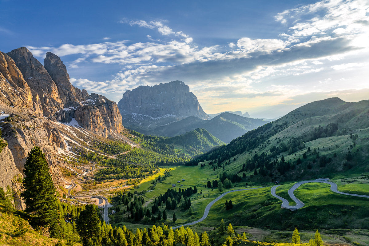 Passo Gardena The Dolomites - Gifts for Cyclists Cycling landscape fine art prints