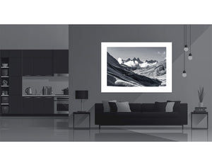 Col de la Croix de Fer B&W. Home Gifts for Cyclists 