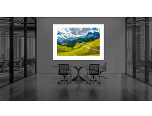 Col de la Croix de Fer. Cycling art for offices by davidt. 