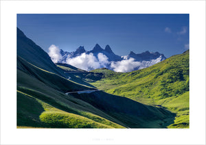 Col de la Croix de Fer Top. Cycling Art by David Tedman. 