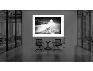 Col d'Aubisque Don’t Look Back. Limited Edition Black and white photography print by davidt Office Art