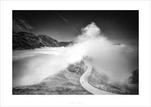 Gifts for cyclists. Col d'Aubisque Don’t Look Back. Cycling decor, Cycling Photography Prints, Cycling interiors, Luxury Gifts for Cyclists,