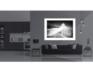 Col d'Aubisque Don’t Look Back. Limited Edition Black and white photography print by davidt Cycling decor, Luxury Gifts for Cyclists,