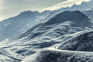 Downhill Run - Limited edition Duotone - Cycling photography duotone print by davidt.