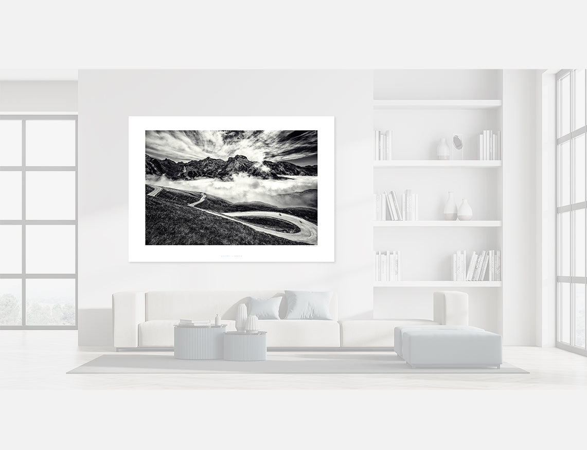 Time to Play - Limited Edition Black and White cycling photography print by davidt. Gifts for cyclists