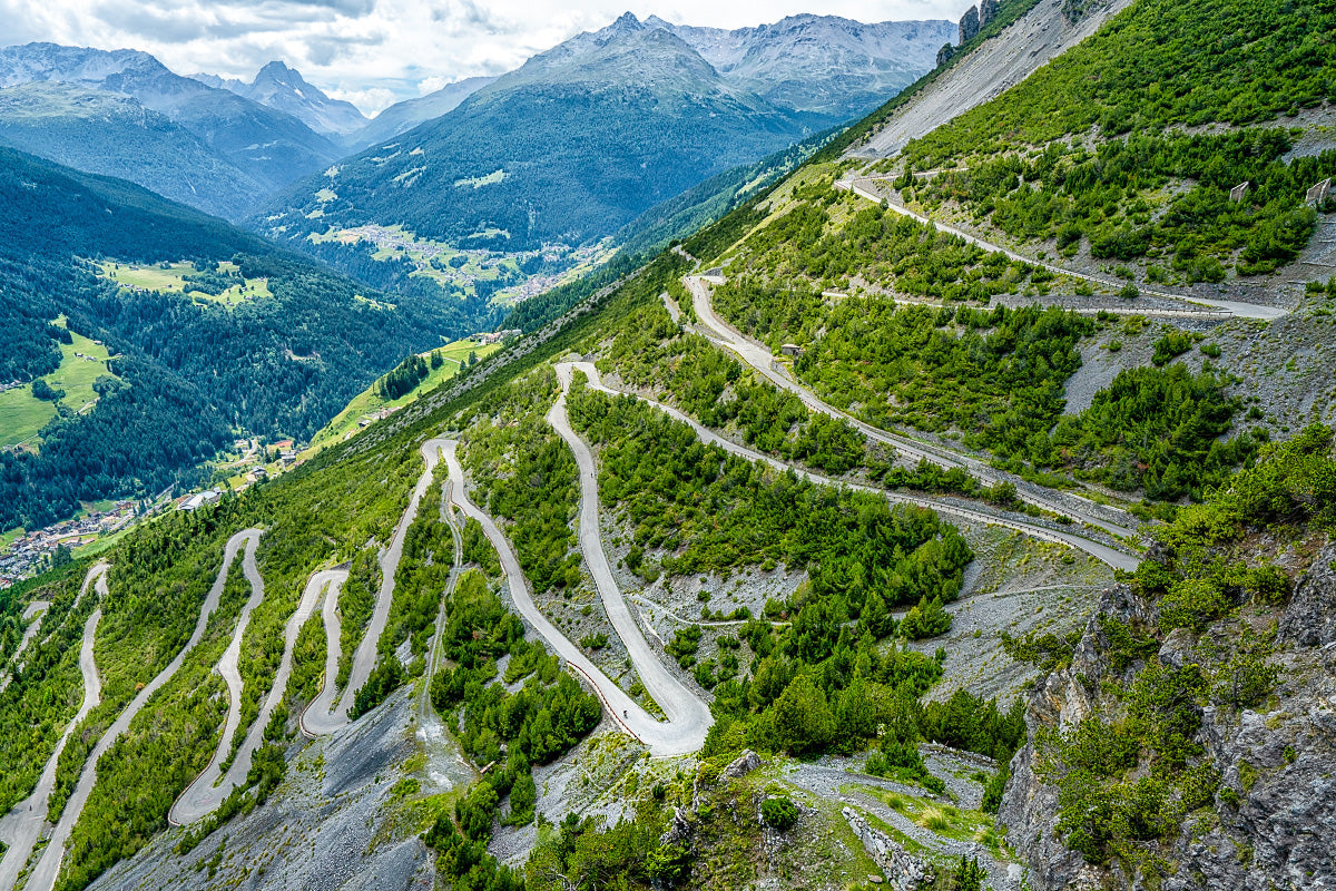 Torri di Fraele - The Climb. Cycling prints by davidt. Unique ifts for cyclists
