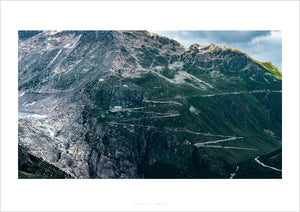 The Furka Pass - Hotel Belvédère. Gifts for cyclists, cycling photography prints by davidt