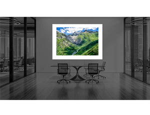 Furka Pass - Rhone Glacier fine art cycling landscape office photography prints by davidt