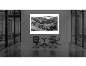 Grimsel Pass & Furka Pass.B&W office art