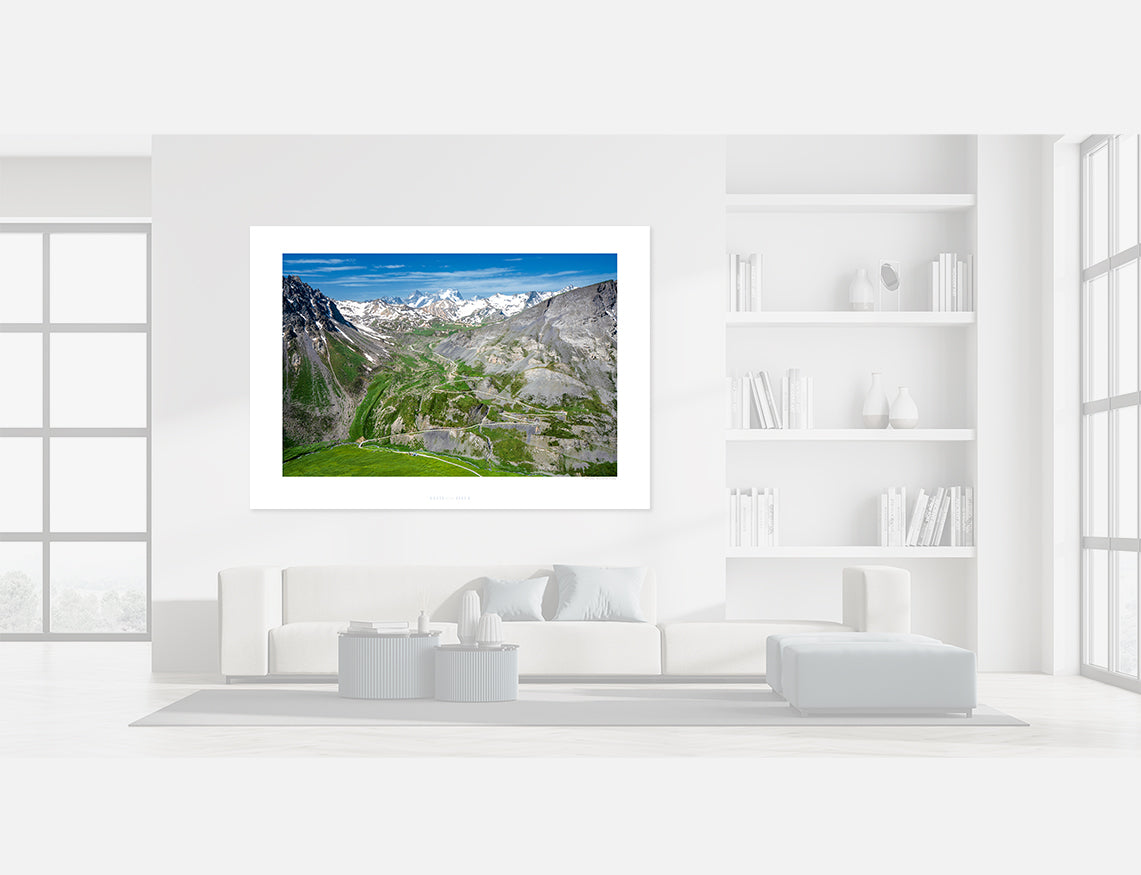 Col du Galibier - Home to the Gods of Cycling. Original cycling prints, unique gifts for cyclists
