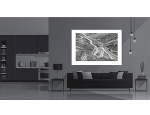 Col du Galibier - Mid Bends Cycling office Prints, Original Cycling Art, Unique Gifts for Cyclists