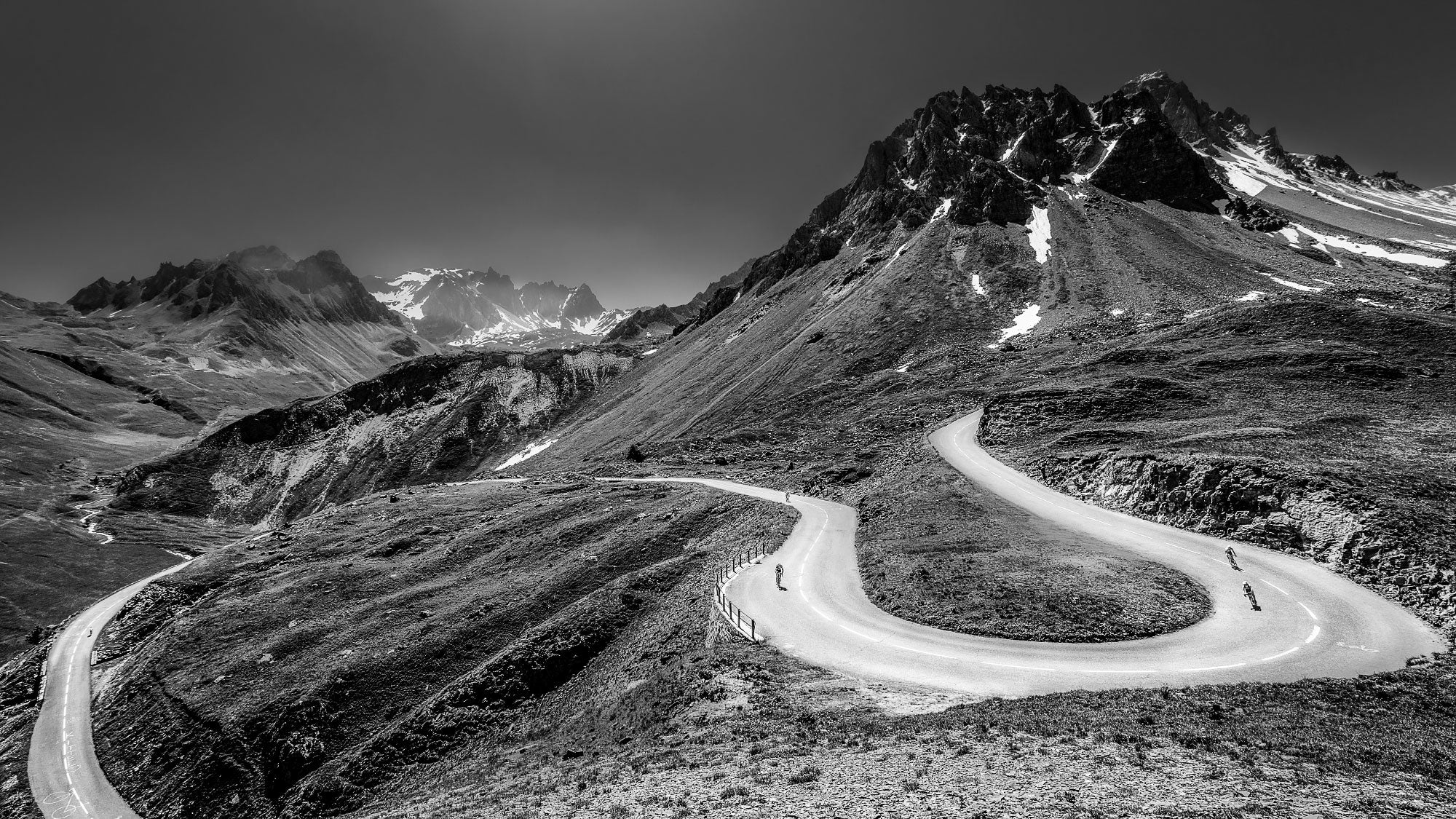 Col du Galibier gifts for cyclists cycling photography prints by davidt