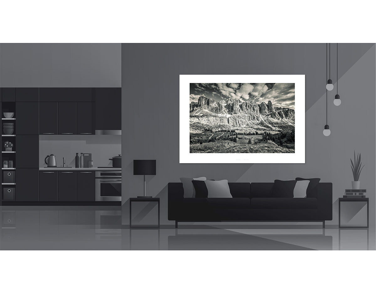 Passo Gardena - The Sellaronda. Cycling photography prints by davidt. 