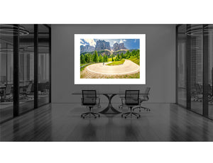Passo Gardena Horseshoe - The Dolomites Office art by davidt